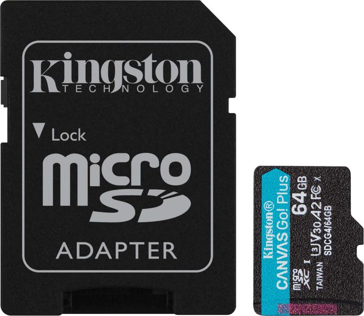 Produktbild Kingston Canvas Go! Plus (64 GB, microSD, microSDXC, U3, UHS-I)