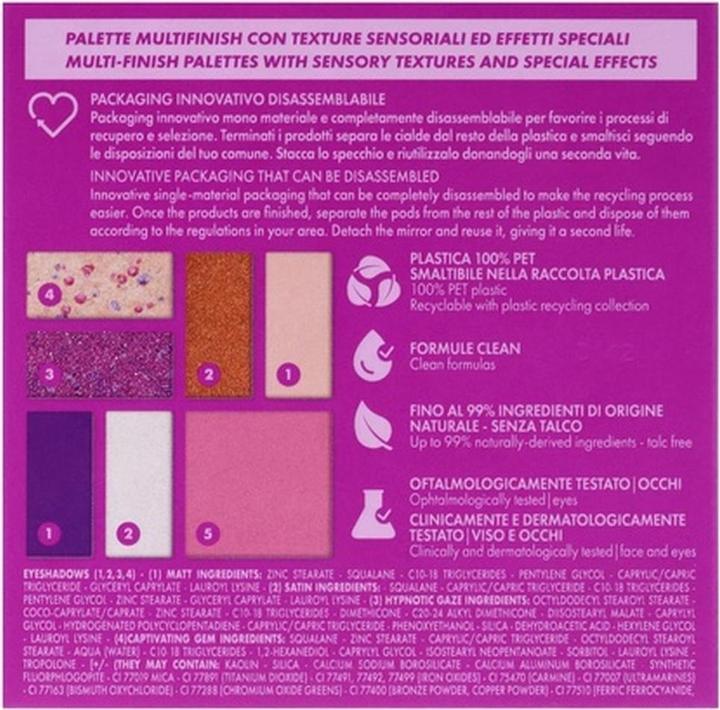 Actual product image Pupa Milano Palette S State of Mind (Fuchsia)