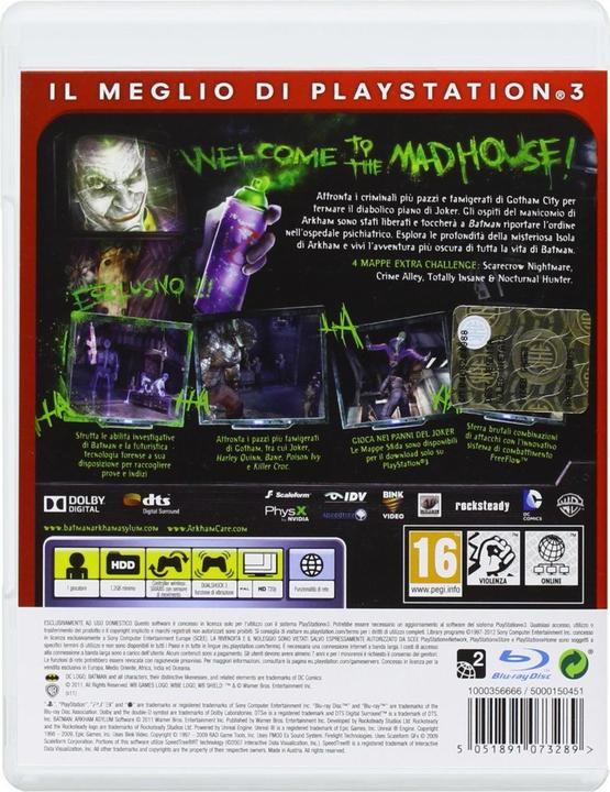 Produktbild Warner Bros Essentials Batman Arkham Asylum GOTY (PS3)