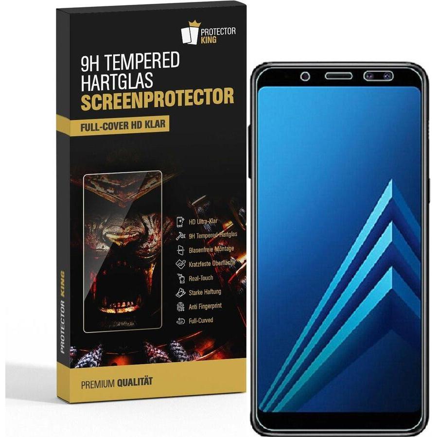 Protectorking 1x echtes Tempered 9H Panzerhartglas 3D KLAR (1 Stück, Samsung Galaxy A5), Smartphone Schutzfolie