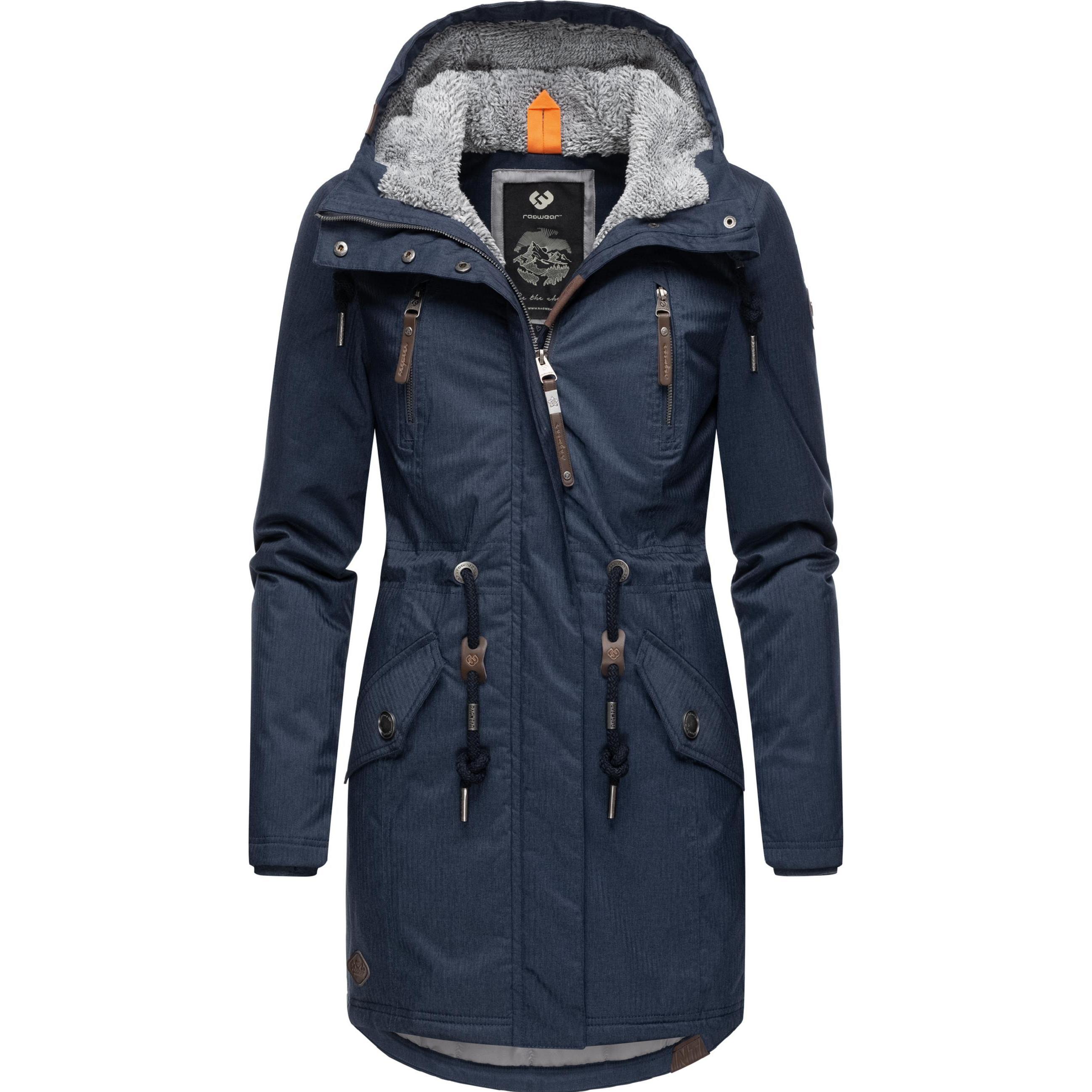 Ragwear, Damen, Jacke, Elsie Melange (5XL), Blau, 5XL