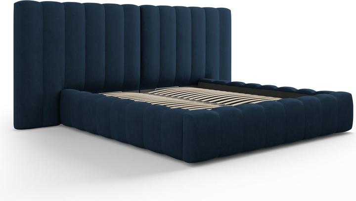 Actual product image Micadoni Storage Bed With Double Headboard, "Kelp", 230x250x100Made in Europe (160 x 200 cm)