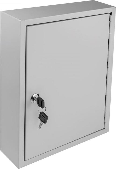 Dema Schlüsselkasten Schlüsselbrett Schlüsselschrank mit 42 Haken + Schlüsselanhänger (27 x 8 x 35 cm)