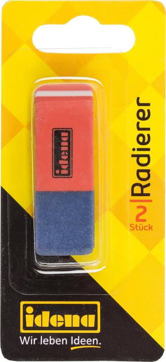 Actual product image Idena Eraser red/blue 2s
