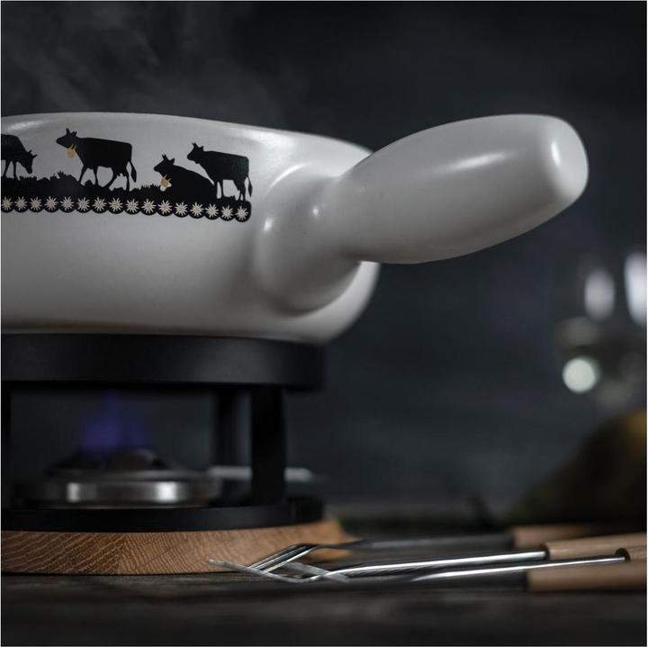 Image du produit Kuhn Rikon Set à fondue au fromage Cloche d'Or avec chêne Ø 23 cm (Fondue au fromage)