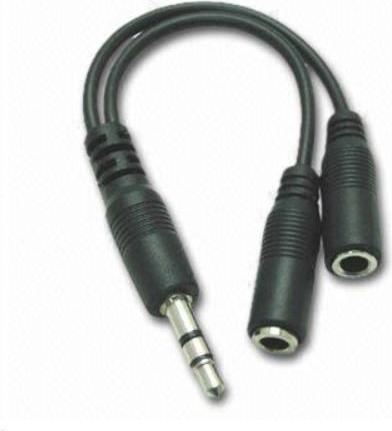 Produktbild PremiumCord Cable Splitter 3.5 Jack M - 2xF 10cm (0.10 m)
