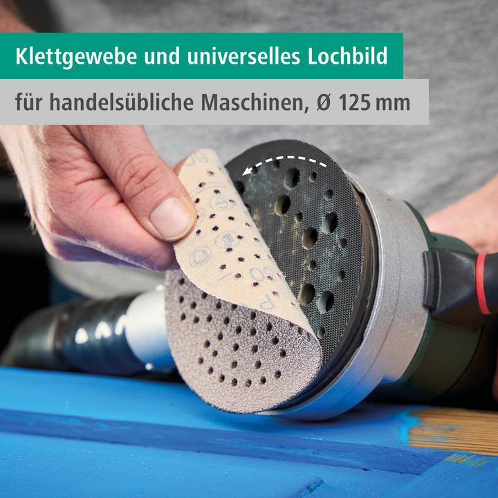 Produktbild wolfcraft 5 Haft-Schleifs. Exz. Ste K80 ø125 Multi (80)