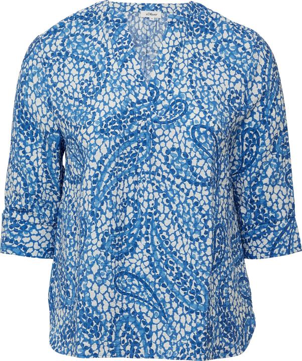 Actual product image S.Oliver Bluse Strukturierte Tunikabluse mit 3/4-Ärmeln (48)