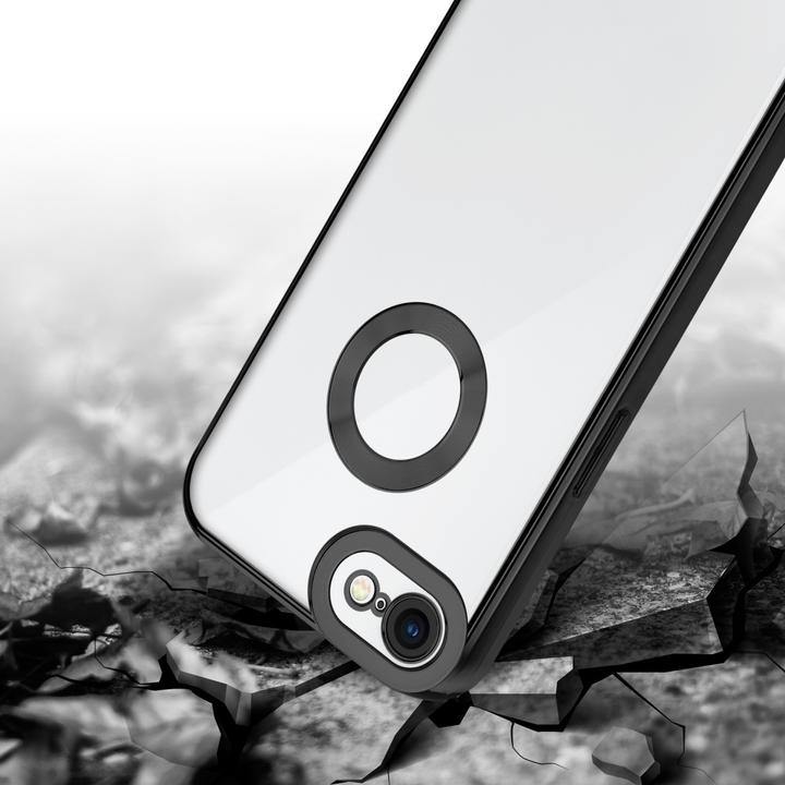 Actual product image Cadorabo TPU Chrome case with camera protection for Apple iPhone 7 / 7S / 8 / SE 2020 (Apple iPhone 7, Apple iPhone SE (2nd Gen))