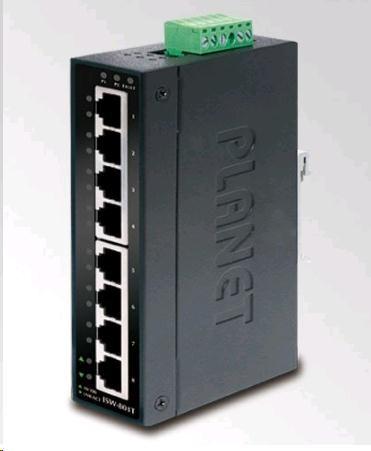 Produktbild Planet Industrieller Fast Ethernet Switch 8-Port 10/100 Mbps RJ45 IP30 (8 Ports)