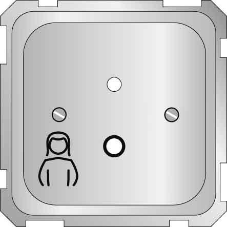 Actual product image Schneider Electric Centre plate pull-cord button (MEDIOPT CARE) 735890