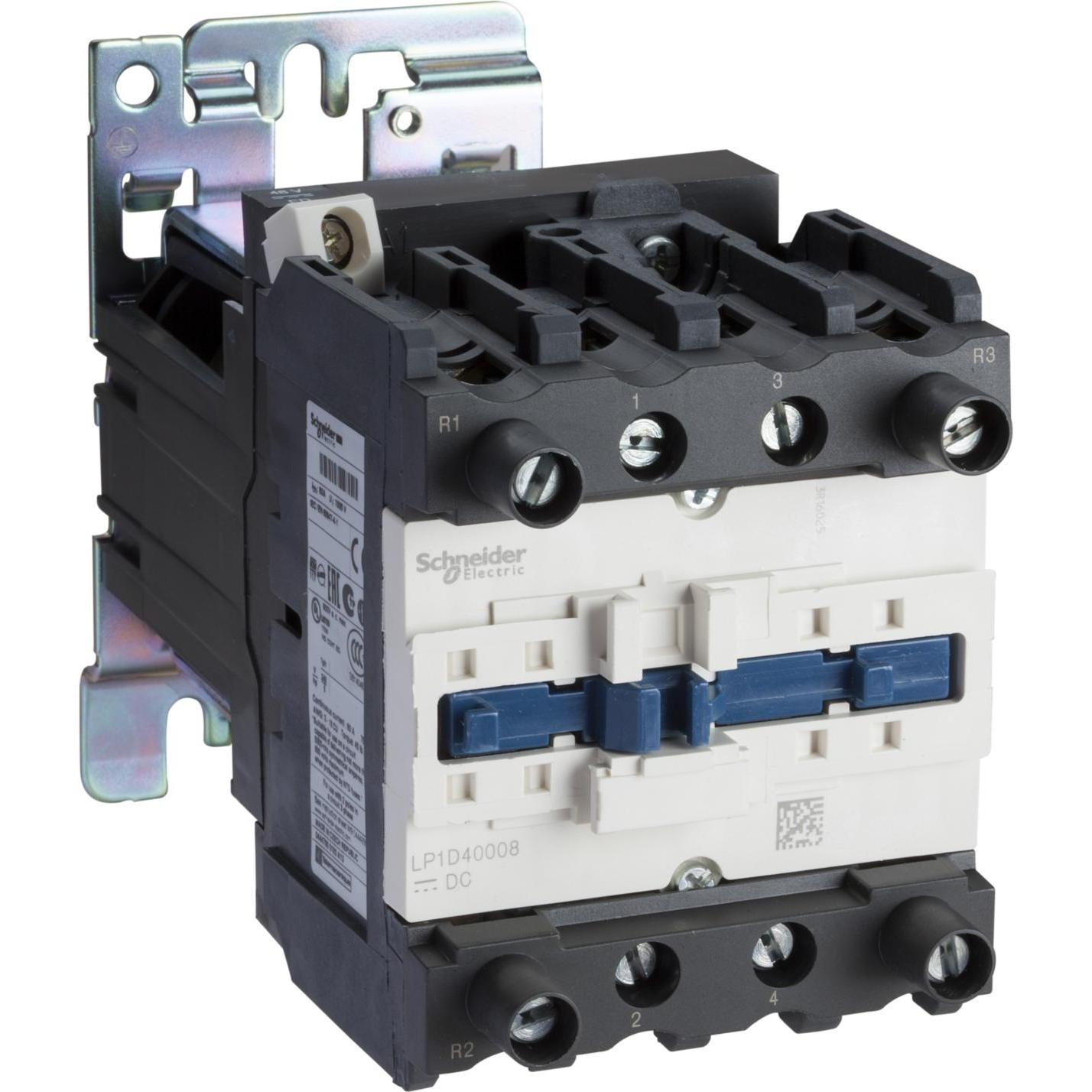 Schneider Electric Schütz,2NO+2NC,80A,24Vdc,AC-1, 4-polig, Relais