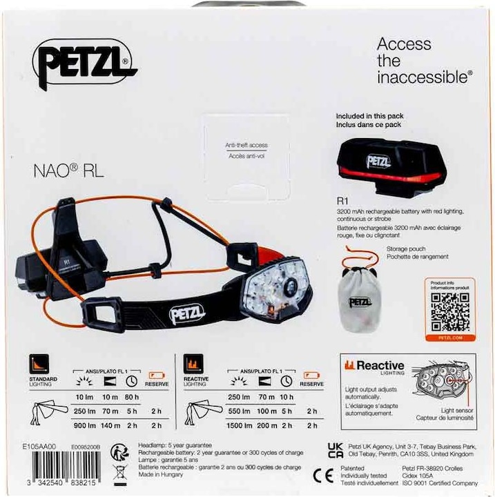 Immagine prodotto Petzl Nao Rl (1500 lm)