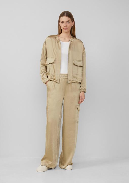 Produktbild S.Oliver Hose Satinierte Cargohose im Relaxed Fit mit Elastikbund (36)