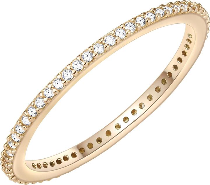 Actual product image Glanzstücke München Ladies Sterling Silver Cubic Zirconia Yellow Gold - 6096 (50, 925 Silver)