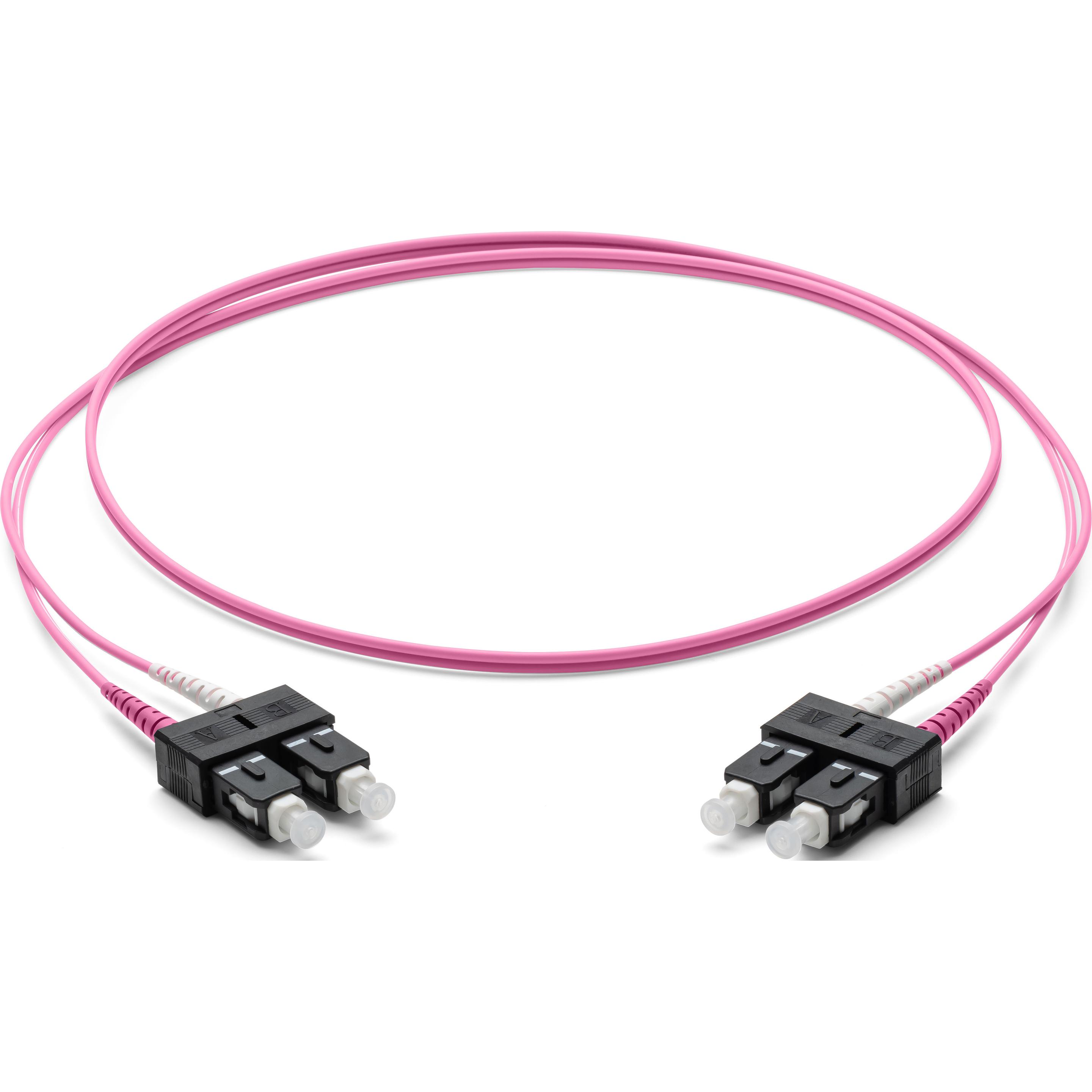 Thumbnail - Corning Glasfaser Patchkabel 2x 2.0 mm - Multimode Duplex: SC PC Duplex auf SC PC Duplex, 10m (Viole (CAT6, 10 m), Netzw...