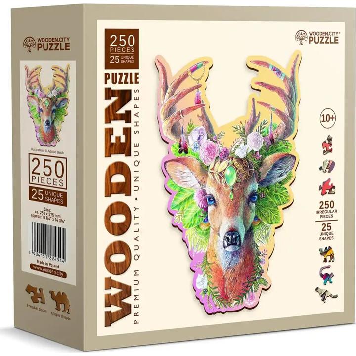 WoodenCity WOODEN CITY Holzpuzzle Fashion Deer 250 Teile (250 onderdelen)