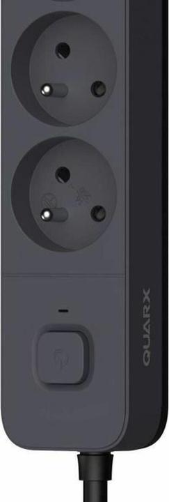 Actual product image [n]fibrecare Steckdosenleiste mit 4 Steckdosen mit Schalter QUARX (1,5 m) (4x, CEE 7/4, CEE 7/5, 1.50 m)