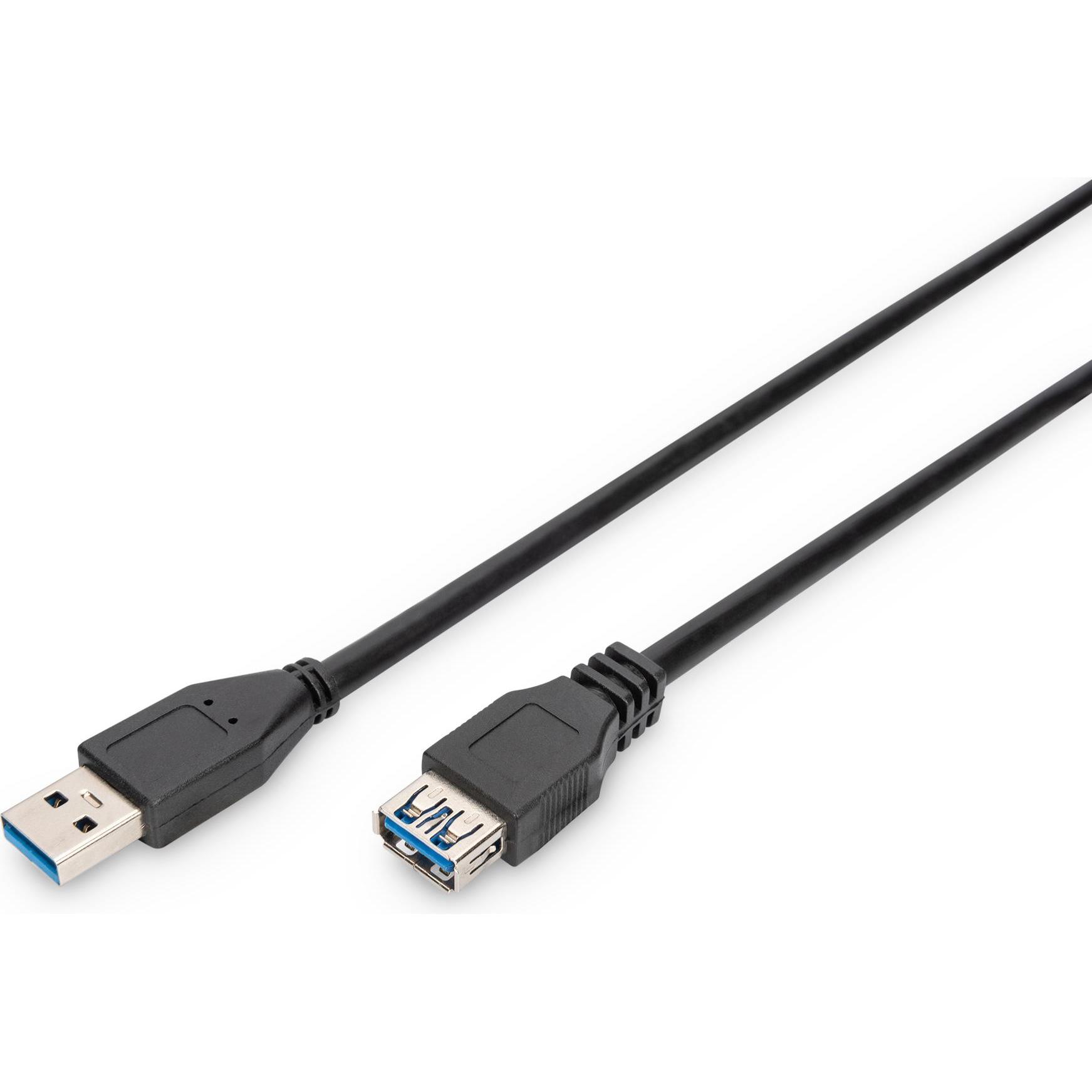 Digitus USB A – USB A (1.80 m, USB 3.2 Gen 1), USB Kabel