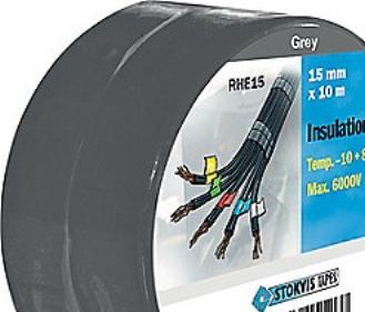 Immagine prodotto Stokvis Tapes Isolerbånd vinile 15 mm x 10 m grå