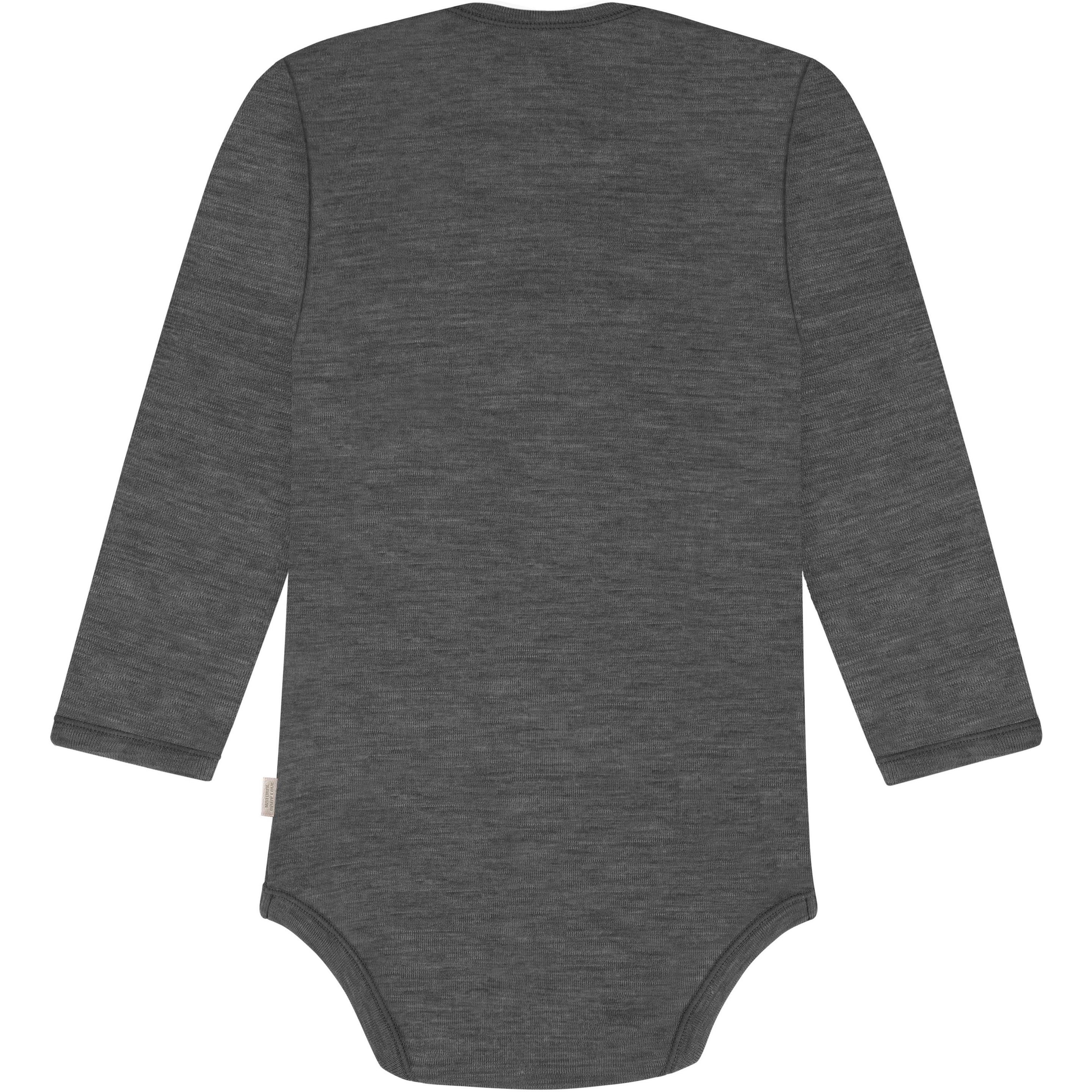 Thumbnail - Normani, Herren, Body, Baby Merino Body Langarm „Auckland" - 9367, Grau, (80)