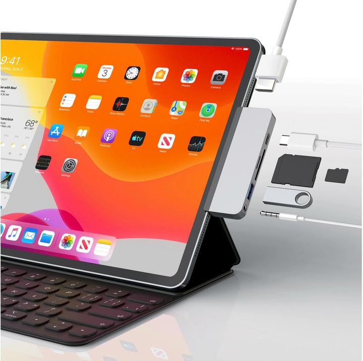 Actual product image Hyperdrive Multiport Hub (USB-C, 6 Ports)