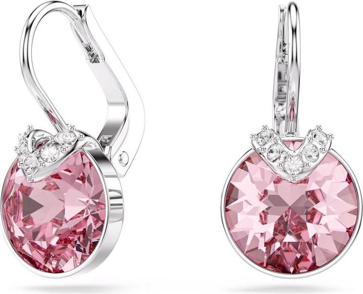 Actual product image Swarovski Bella V Drop Ohrhänger Rundschliff Rosa Rhodiniert (Swarovski Metal)