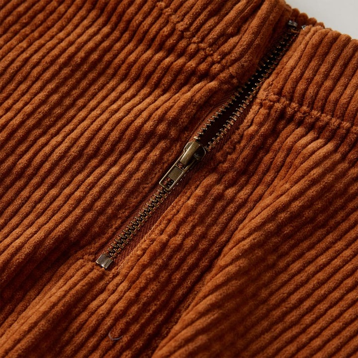 Actual product image VidaXL Children's skirt with pockets corduroy cognac 92,Material: 100 (92)