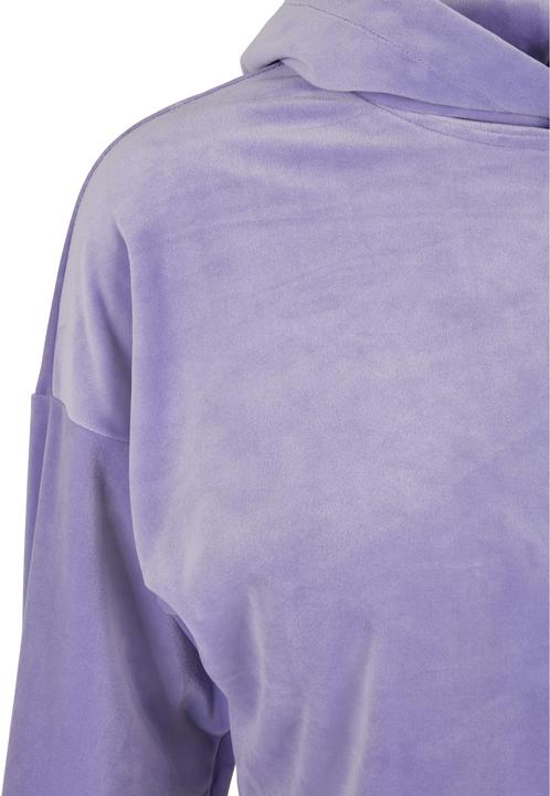 Actual product image Urban Classics Ladies Cropped Velvet Oversized Hoody (M)