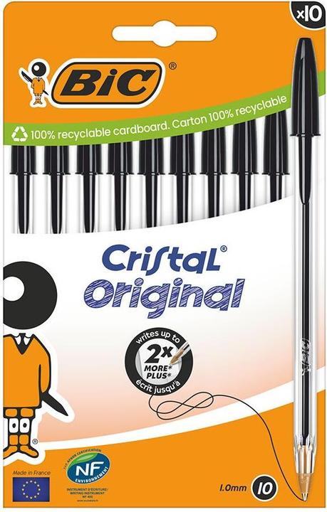 Produktbild Bic Cristal 10er Beutel (Transparent, 10 x)