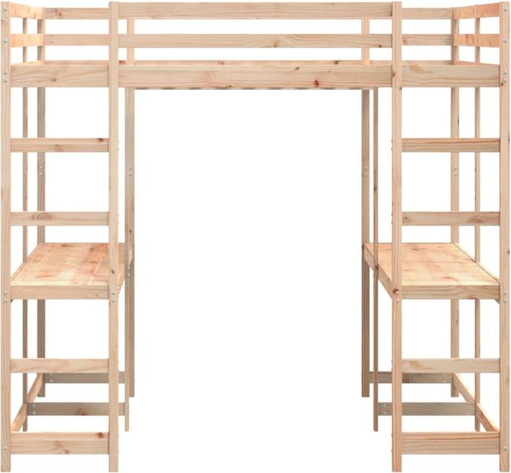 Produktbild vidaXL Hochbett mit Schreibtisch & Leiter (160 x 200 cm)