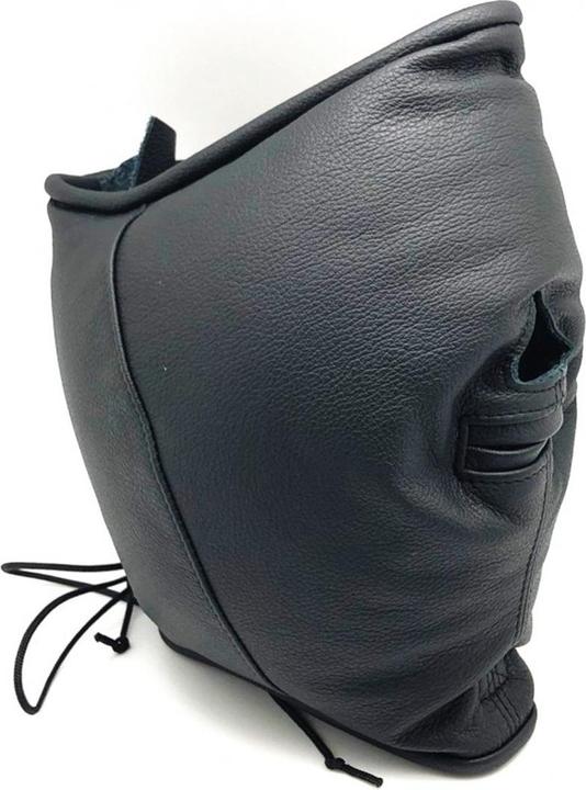 Actual product image The Red Leather balaclava "Padded