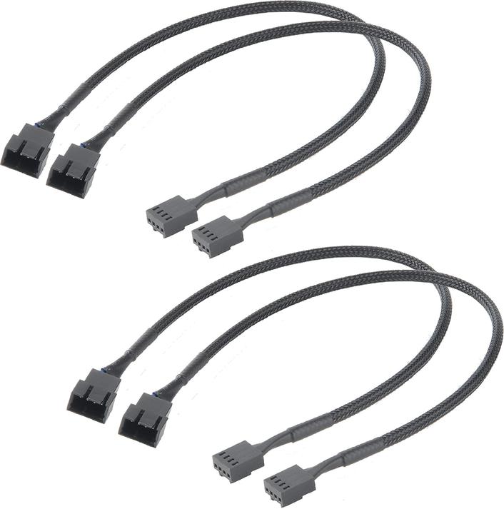 Actual product image Akasa Fan extension cable 4pcs pack