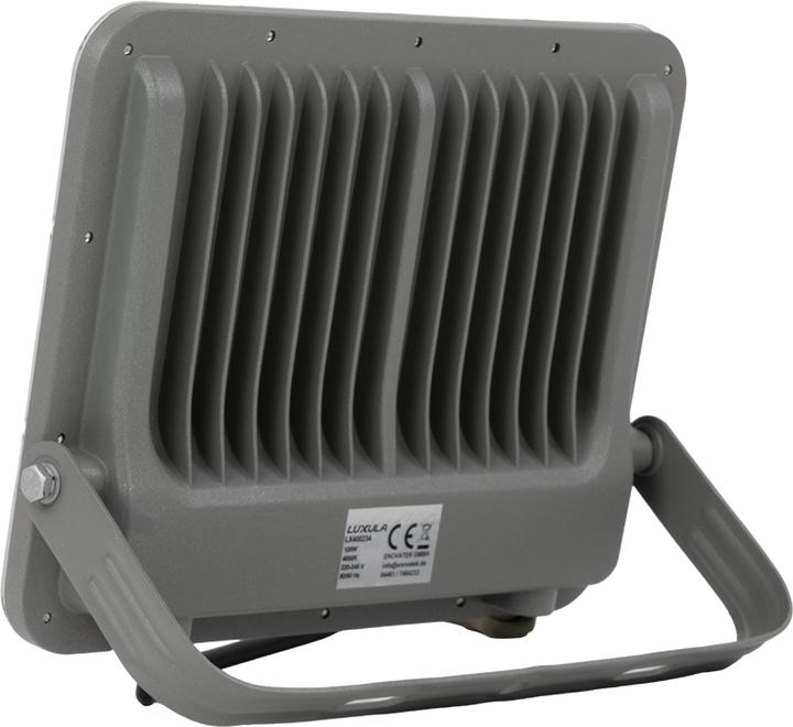 Produktbild Luxula LED-Fluter, EEK: E, 100W, 12000lm, 4000K, IP65, grau (12000 lm, IP65)