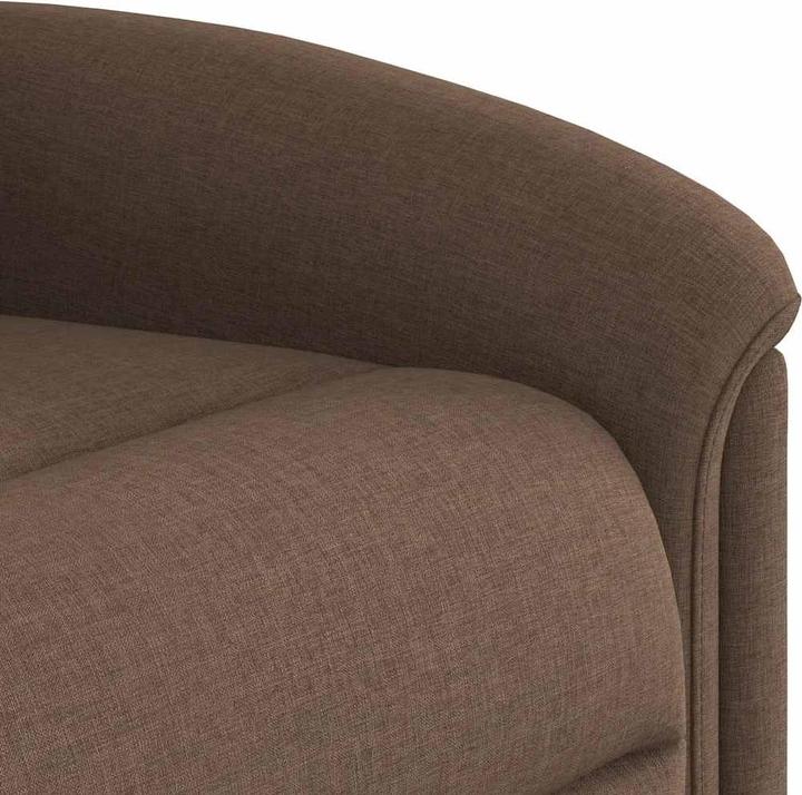 Immagine prodotto vidaXL Poltrona massaggiante in tessuto marrone Poltrona TV massaggiante Poltrona con funzione di massaggio