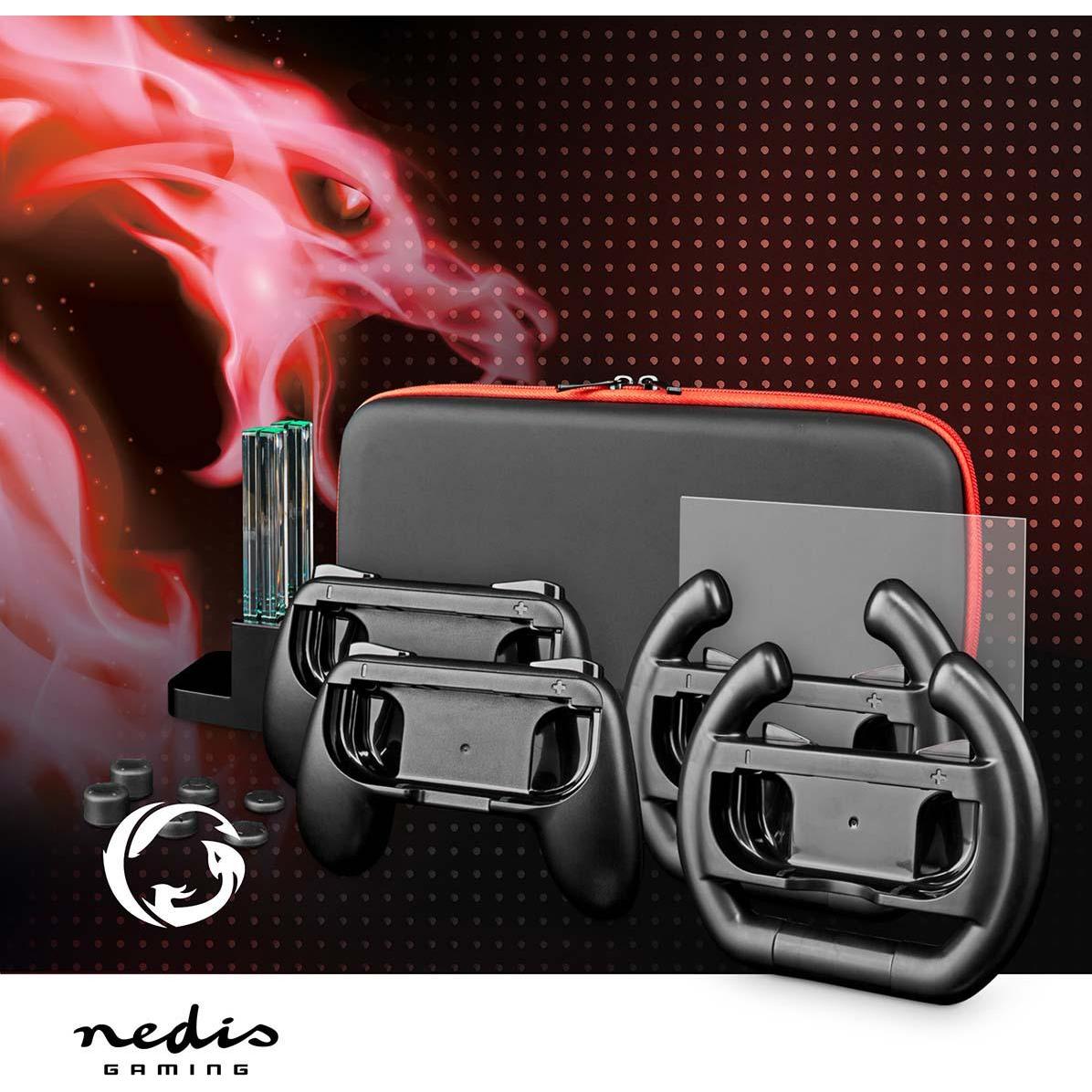 Thumbnail - Nedis Gaming-Starter-Kit Kompatibel mit: Nintendo Switch (OLED) 13-in-1 (Switch), Weiteres Gaming Zubehör, Schwarz