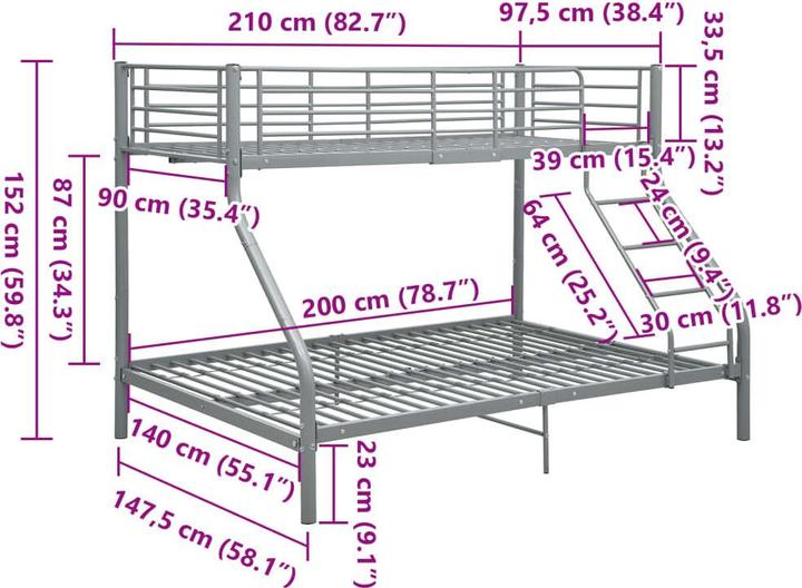 Produktbild vidaXL Robbie (140 x 200 cm)