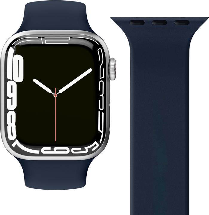 Actual product image Vonmählen Solo Loop Case 2 Band S Navy 42/44/45/49mm (42 mm, 44 mm, 45 mm, 49 mm, Silicone)