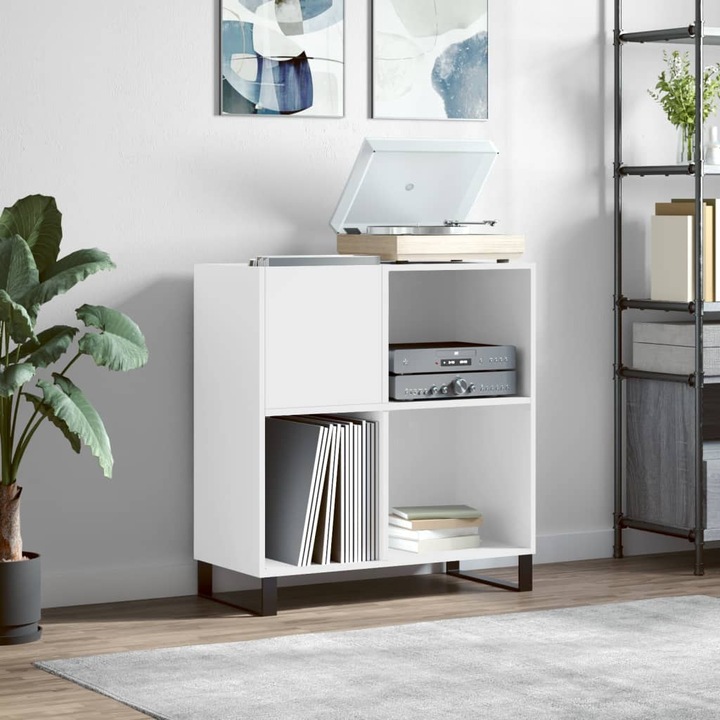 Immagine prodotto VidaXL Plattenschrank Weiss 84,5x38x89 cm Holzwerkstoff, Farbe (84,5 x 38 x 89 cm)