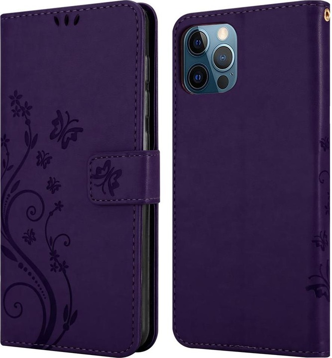 Actual product image Cadorabo Flower Book cover (Apple iPhone 12, Realme 12 Pro+)