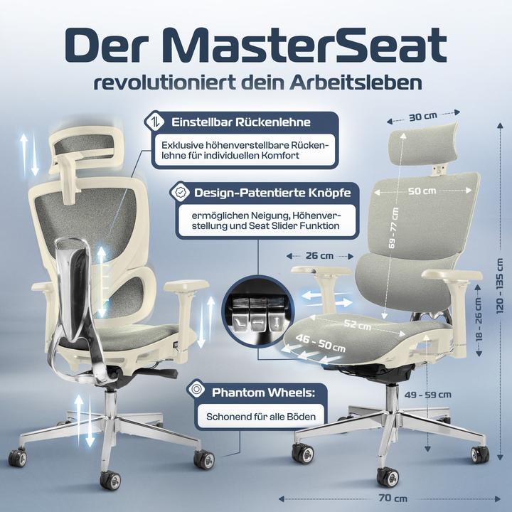 Actual product image Clouvou MasterSeat (49 - 59 cm)