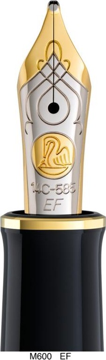 Produktbild Pelikan Füllhalter M600 Schwarz-Blau EF Etui (Schwarz, Blau, Gold, 1 x)