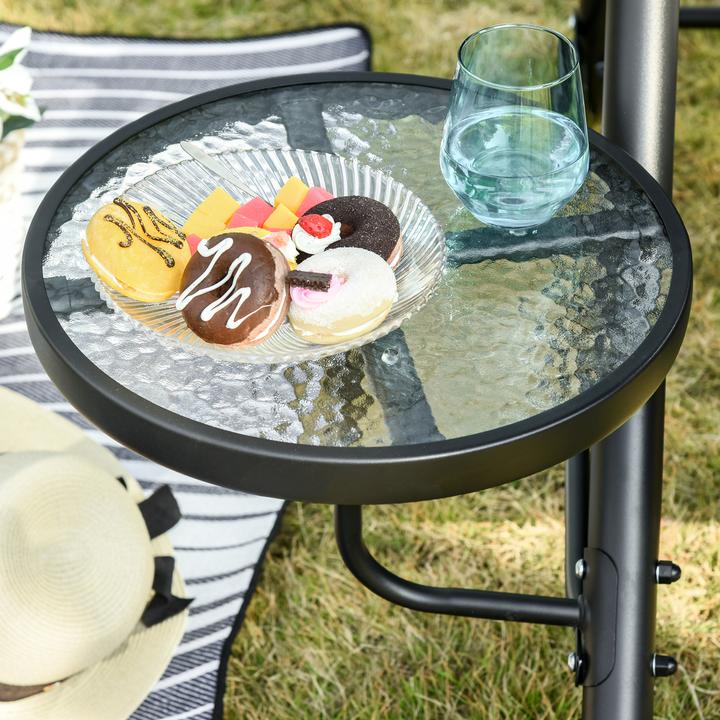 Immagine prodotto Outsunny Altalena Hollywood a 3 posti con tettuccio parasole regolabile