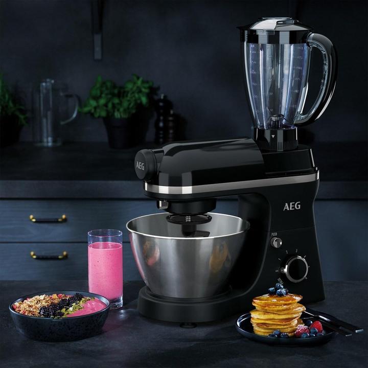 Produktbild AEG KM 3300 Küchenmaschine 4 l Schwarz 800 W (KM 3300) (800 W, 4 l)