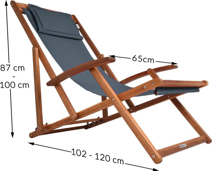 Produktbild Casaria Klappliegestuhl (94 cm)
