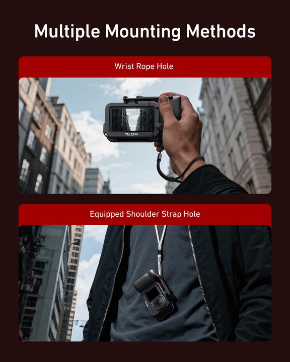 Image du produit Telesin Street Photography Grip For DJI Osmo Action 3/4/5