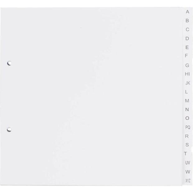Dots, Ordner Zubehör, Ordnerregister Halbformat, Überbreite A-Z weiss 20-teilig, 5 Satz