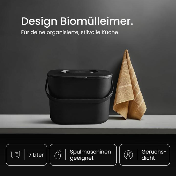 Produktbild Black Sweden Home Bioabfalleimer mit Sieb (7 l)
