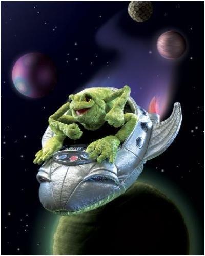 Image du produit Folkmanis Grenouille dans un vaisseau spatial