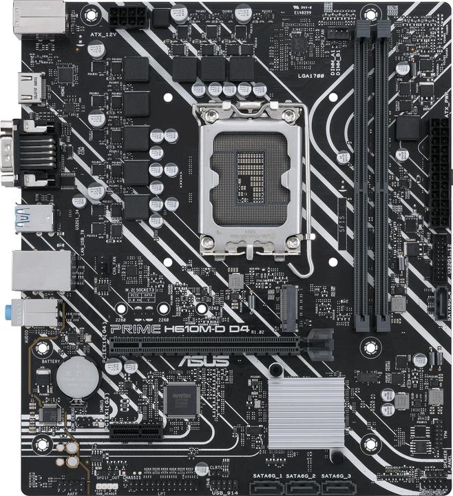 ASUS PRIME H610M-D D4 (LGA 1700, Intel H610, mATX)